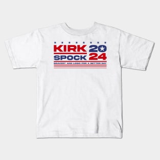 Kirk Spock - Presidential Election 2024 Kids T-Shirt